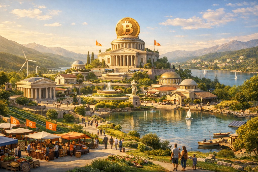 Bitcoin Citadel - Visão futurista de uma comunidade Bitcoin sustentável